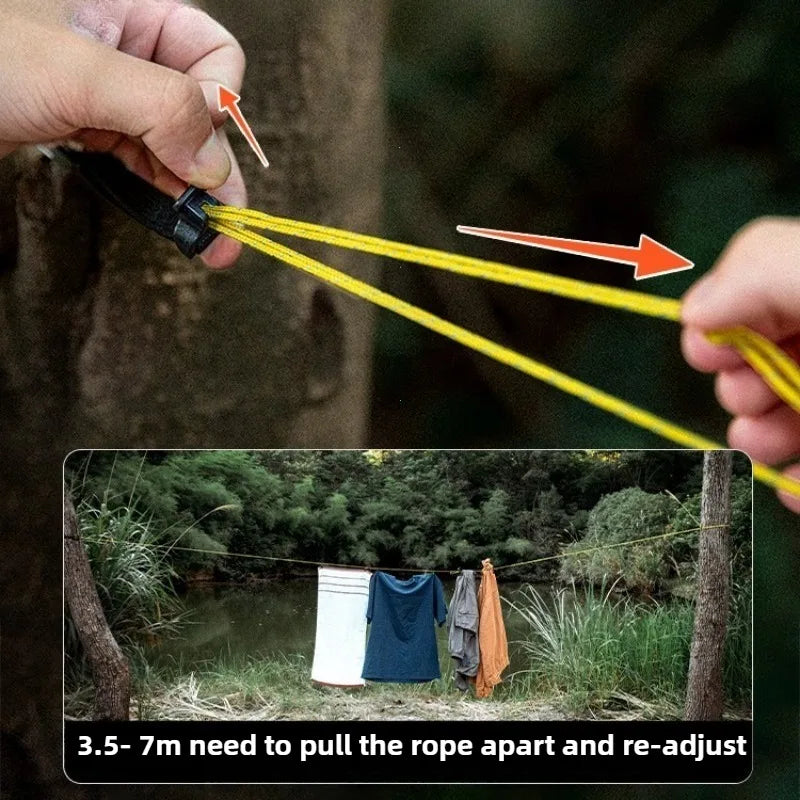 Outdoor Portable Storage Lanyard Adjustable Windproof Camping /Drying Line / Game hanger