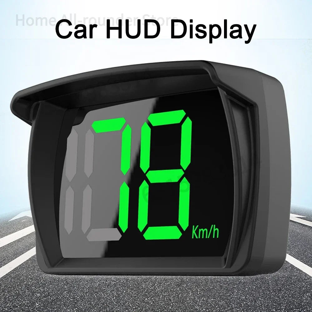 Speedometer MPH Digital Head Up Display Large LED Font For Reminder of Speed