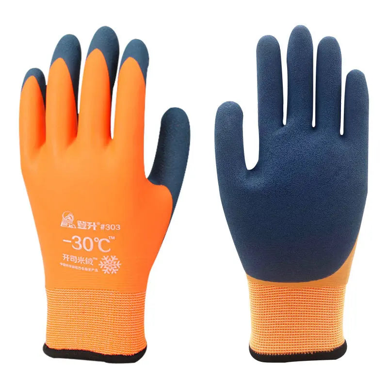 -30 Thick /Waterproof /Windproof /Thermal Full Finger Gloves Winter Padded Outdoor Extreme Gloves