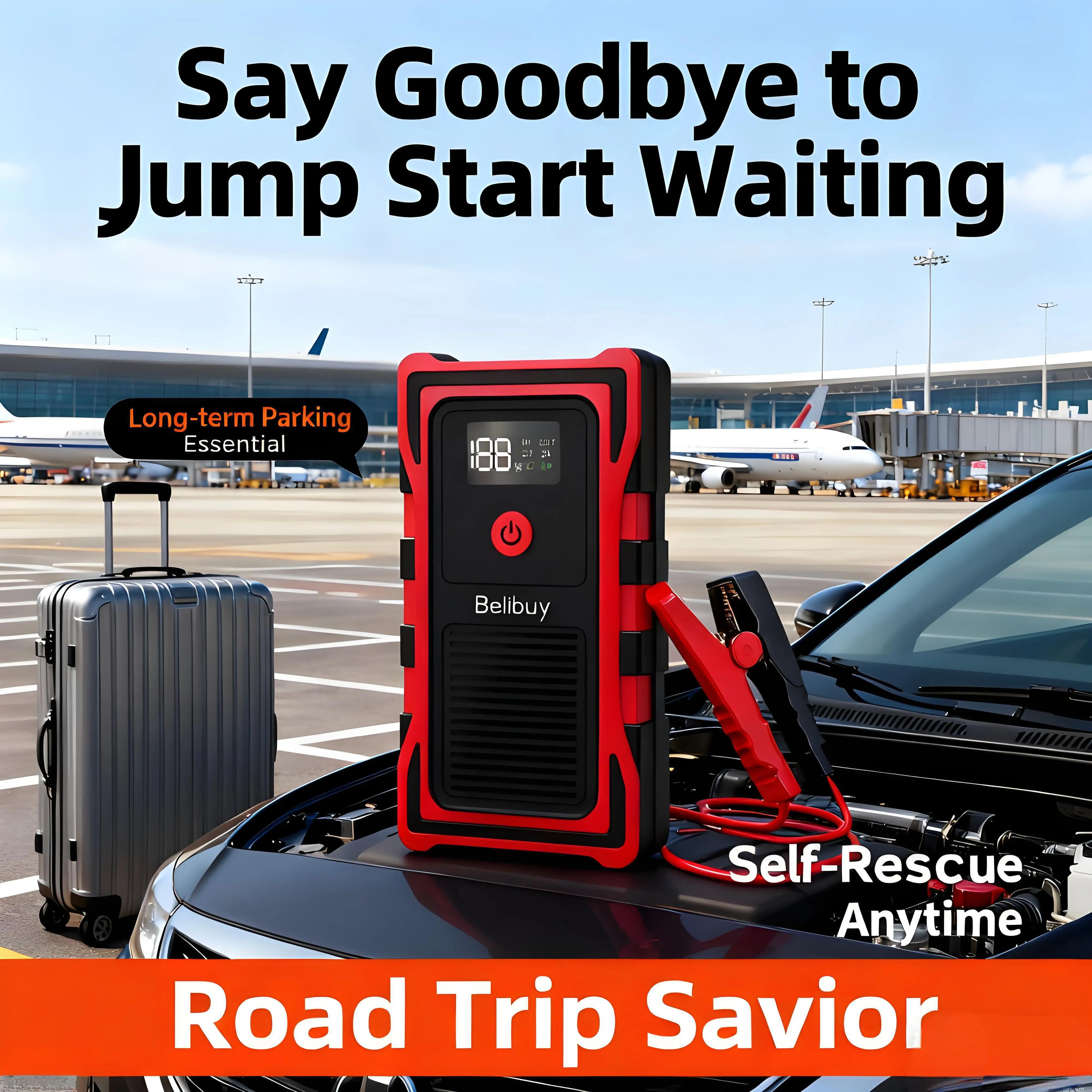 12VCar Battery Starter,5000mAh Portable Emergency Jump Starter,