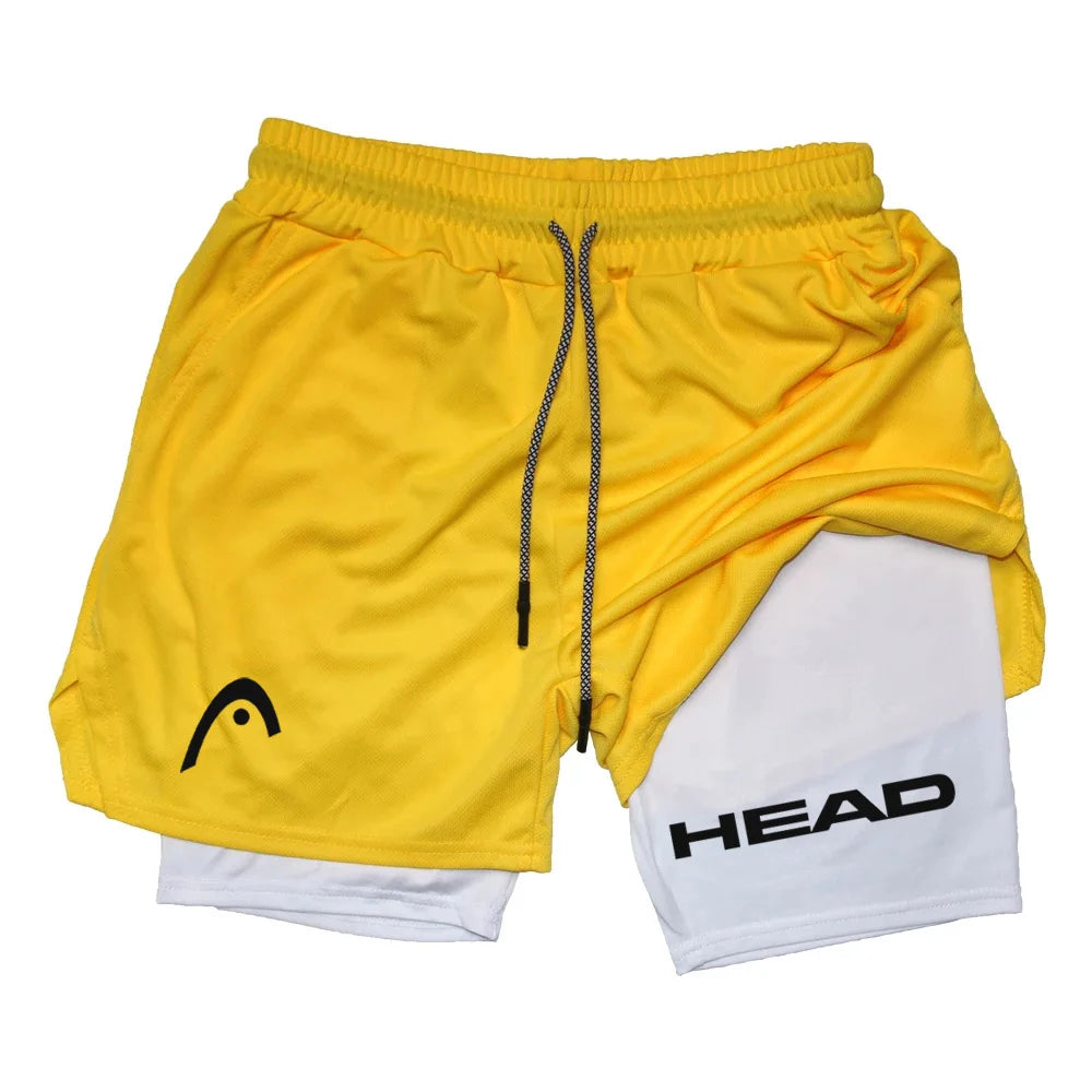 2 in 1 Sports Quick Dry  Shorts w/ Double Layer Comfort