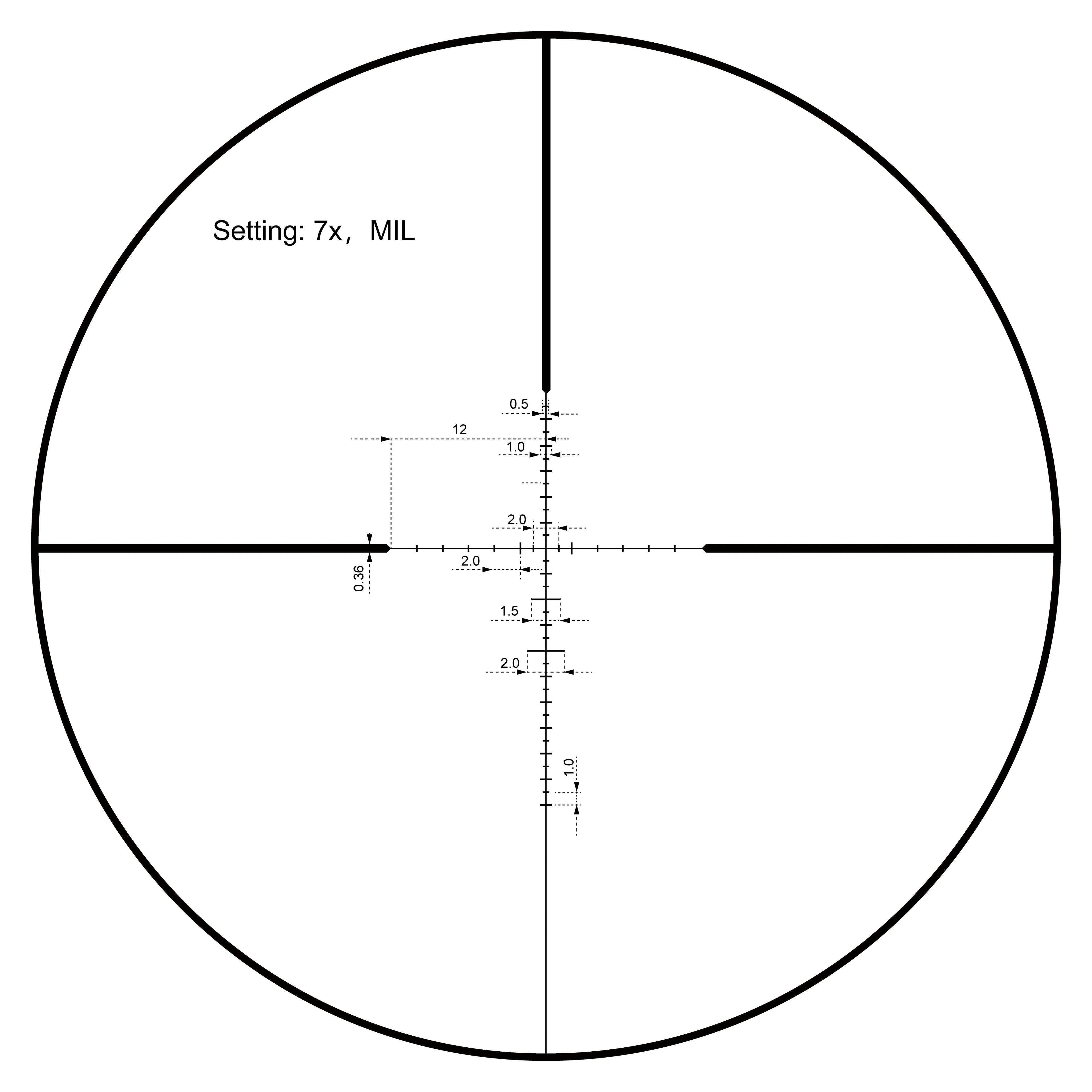 VictOptics 2-7x32 SFP Riflescope | Fully Multi-coated Lens | Green/Red Illuminated Reticle | Lightweight & 4" Eye Relief