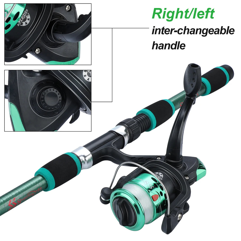 Timberline Special/// Fishing Rod and Reel Combo1.8M Telescopic Rod with Reel Max Drag Full Fishing Kit