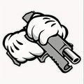 Gun And Stick-It Can Warn Others, All Purpose Decal