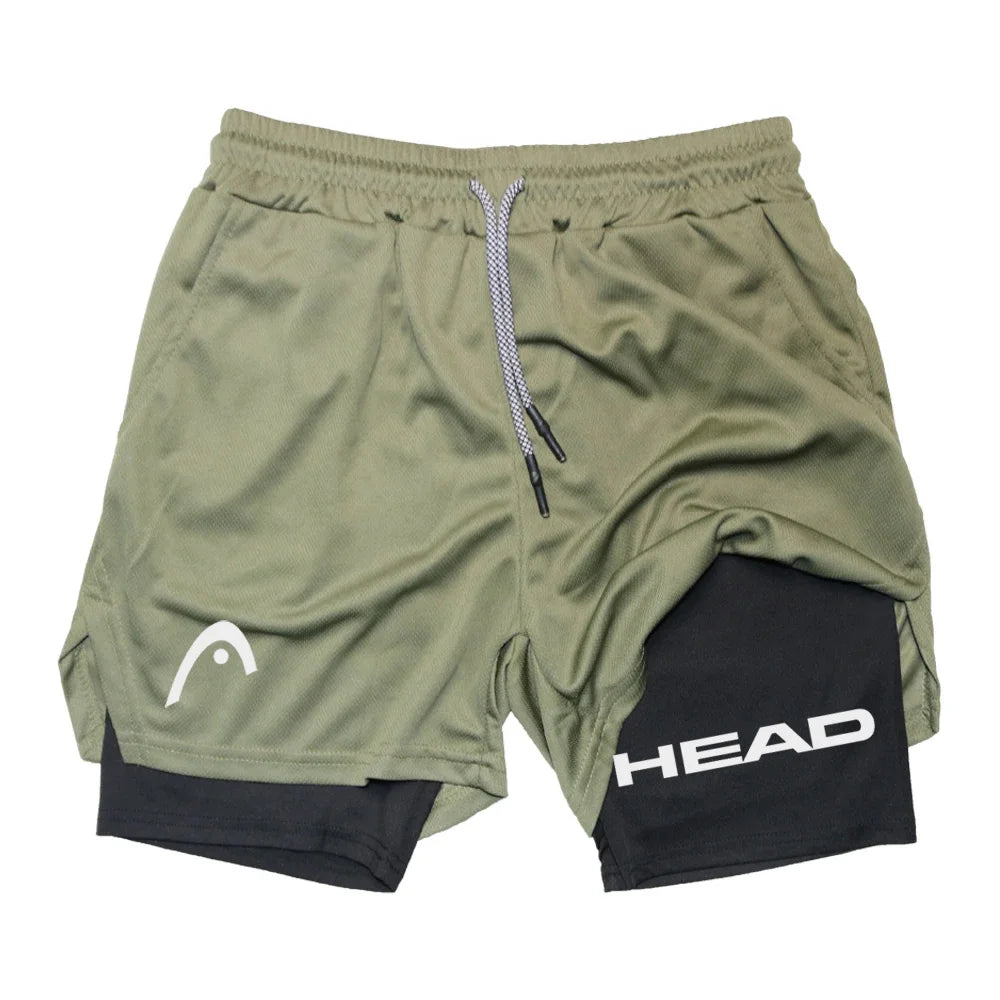2 in 1 Sports Quick Dry  Shorts w/ Double Layer Comfort