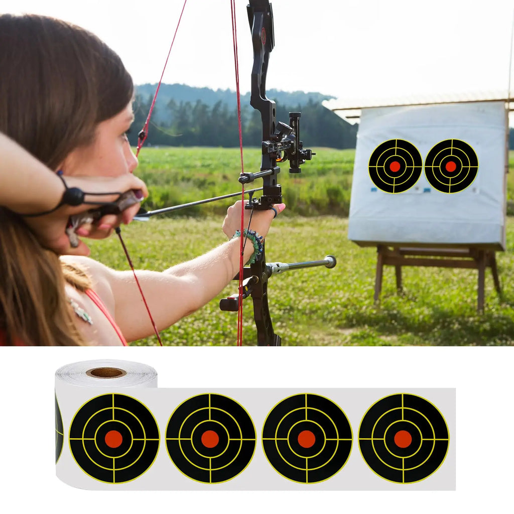 Dead Eye-3 Inch Splatter Targets - 200 Pcs Reactive Paper Target Stickers for Archery Practice