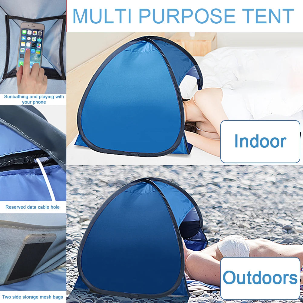 Head Tent Mini Portable Sun Shelter Pop-Ups /Sunbathing Head Tent Face Tent for Outdoors