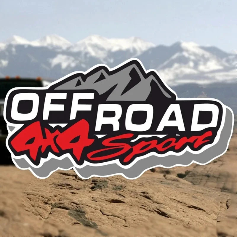 Outdoor Idenity-15 Kinds of Retro Off-road 4x4 Off-road PVC Vinyl Old School Stickers