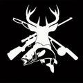 Buck And Bass Sticker For Laptop/Boat/Window/ Tailgate