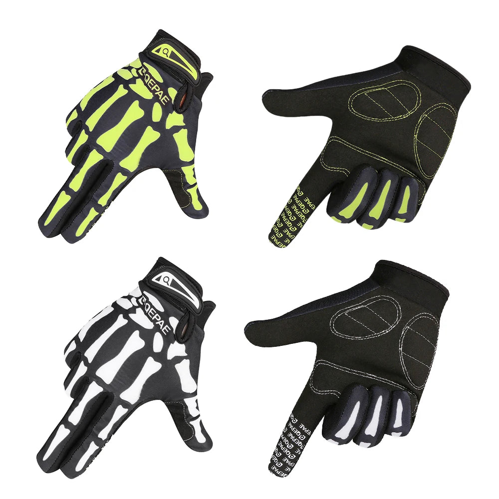 Color Choice Full Finger Ghost Skeleton Gloves for the Unique Hunter Assassin in the woods!
