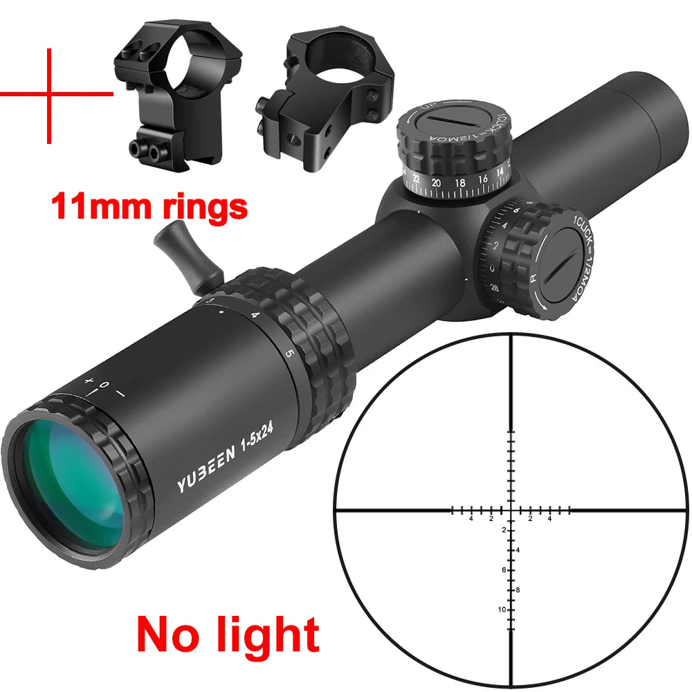 1-5x24 SFP LPVO Hunting Scope Tactical Optics Scope w/light