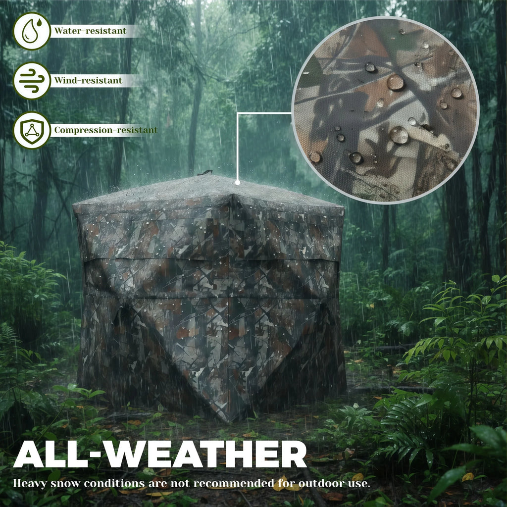 Weekend Warrior Hunting Blind with Storage for Deer Turkey Duck Archery Season