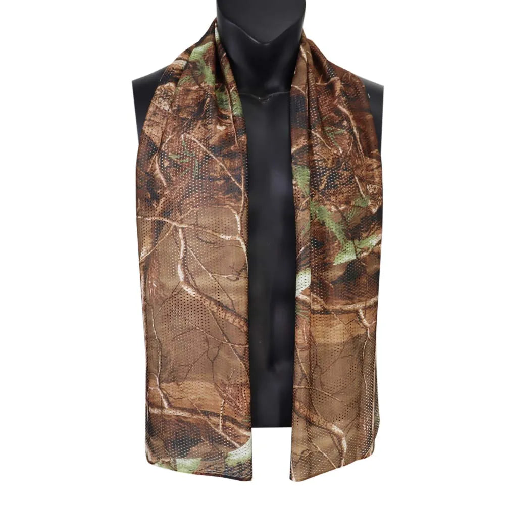 Hunting Mesh Breathable Scarf 165*48cm Tactical Bandana Special Operations Camouflage Face Towel Rifle Camouflage Net