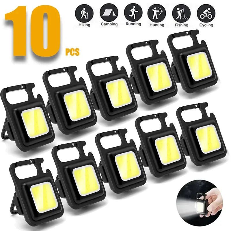 Timberline Package!- Key-chain Flashlight /USB Rechargeable LED Bright Lumen/Pocket Clip Lanterns-3-10 count packs
