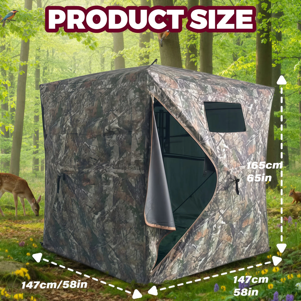Weekend Warrior Hunting Blind with Storage for Deer Turkey Duck Archery Season