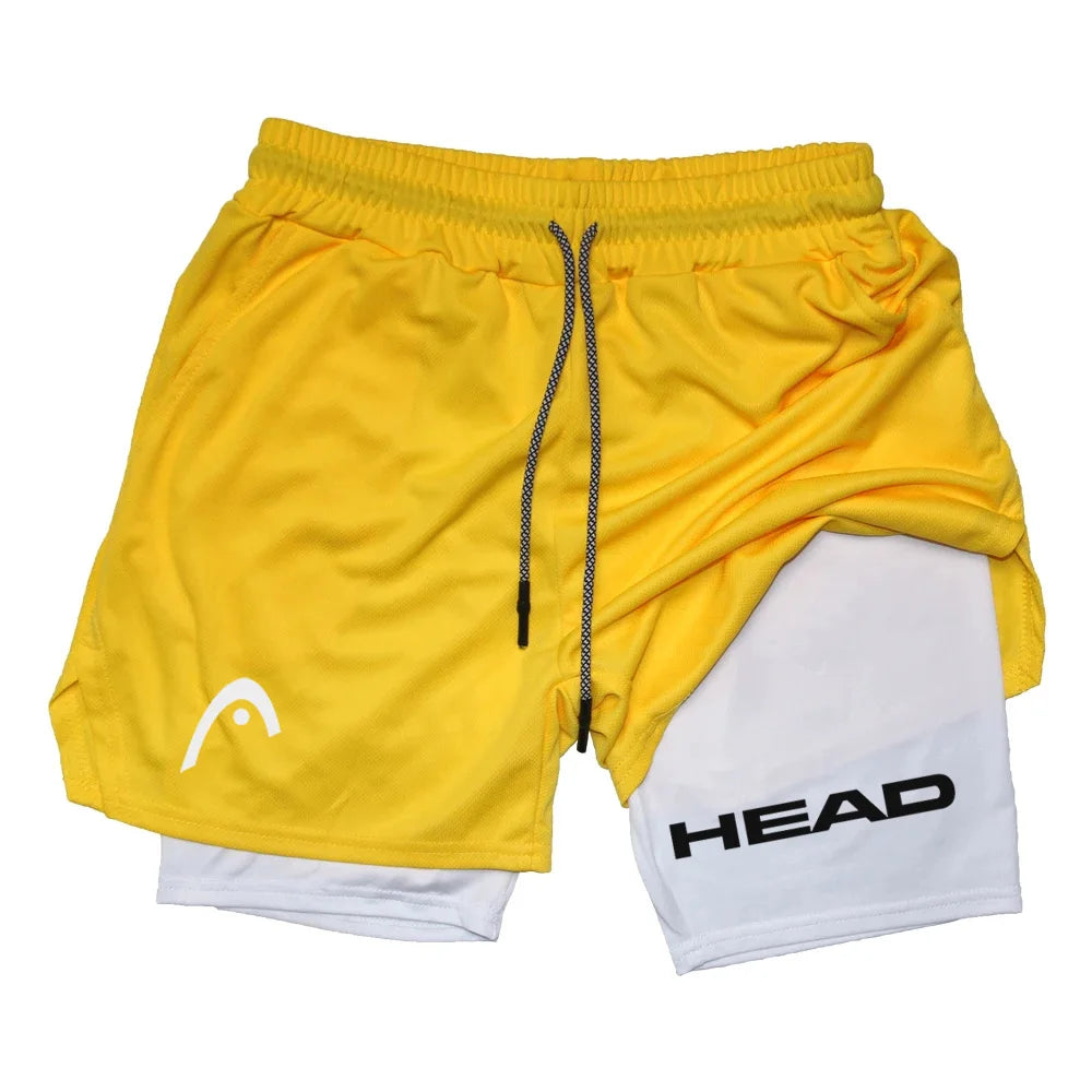 2 in 1 Sports Quick Dry  Shorts w/ Double Layer Comfort