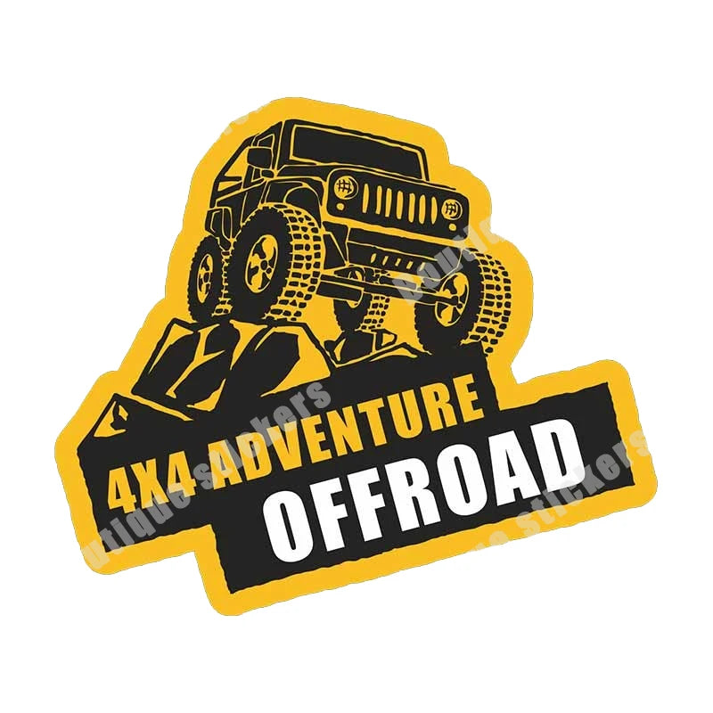 Outdoor Idenity-15 Kinds of Retro Off-road 4x4 Off-road PVC Vinyl Old School Stickers