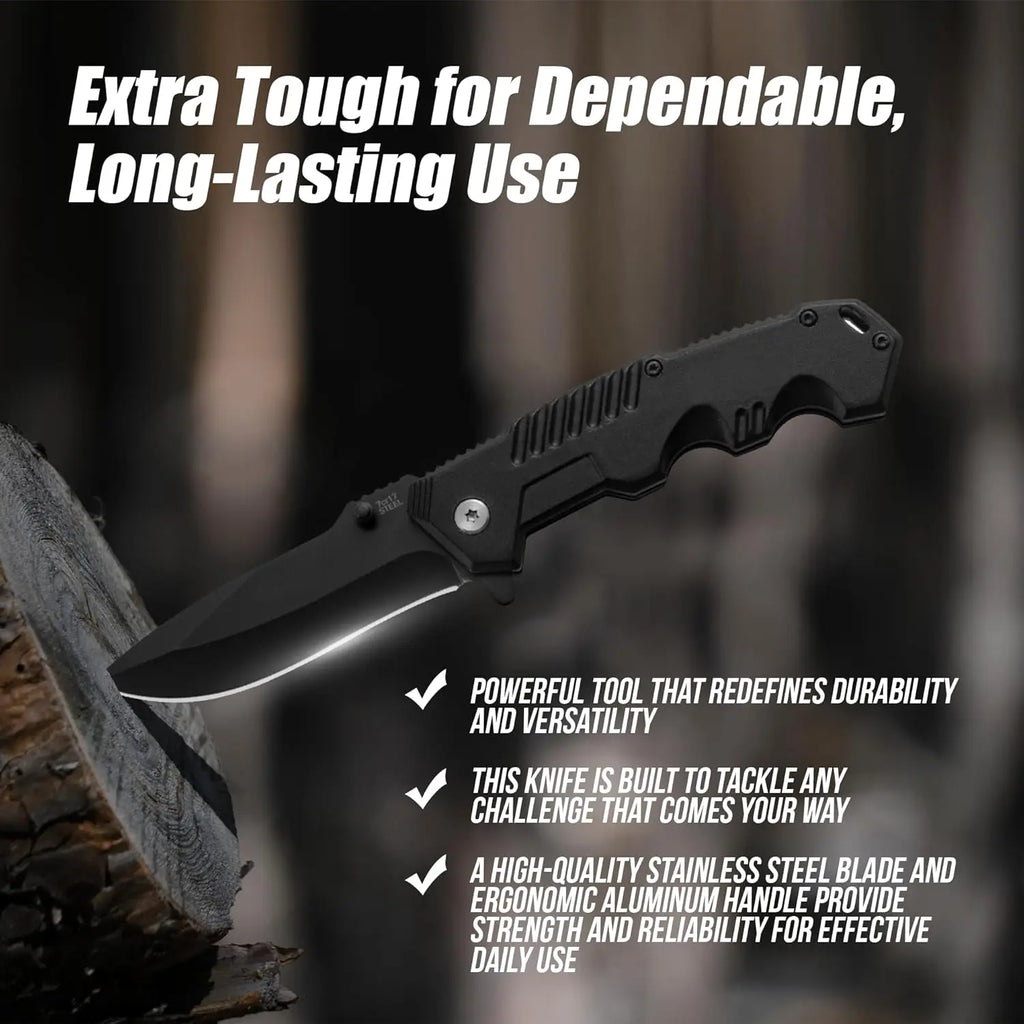 Tactical/Folding knife, pocket knife with pocket clip, stainless steel blade knife,