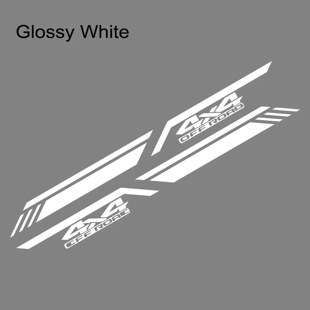 ALL NEW ! Fleetside Fender Style Graphic Decals 4X4 Off Road  Decal