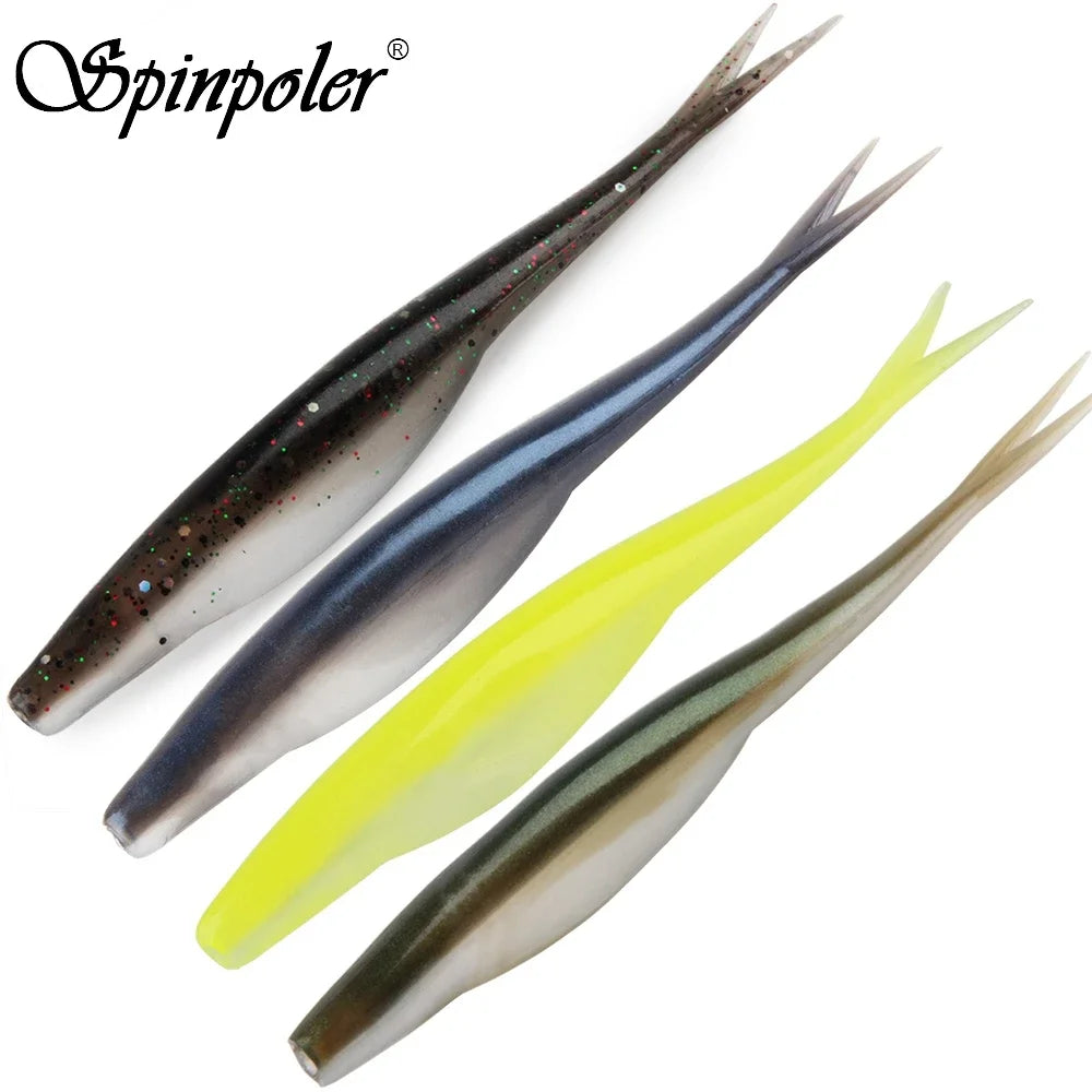 Spinpoler TPR Soft Bait Floating 12cm Jerk Minnow Fishing Shad Super Soft Flexible For Zander Pike Perch Bass Sea Fish Pesca