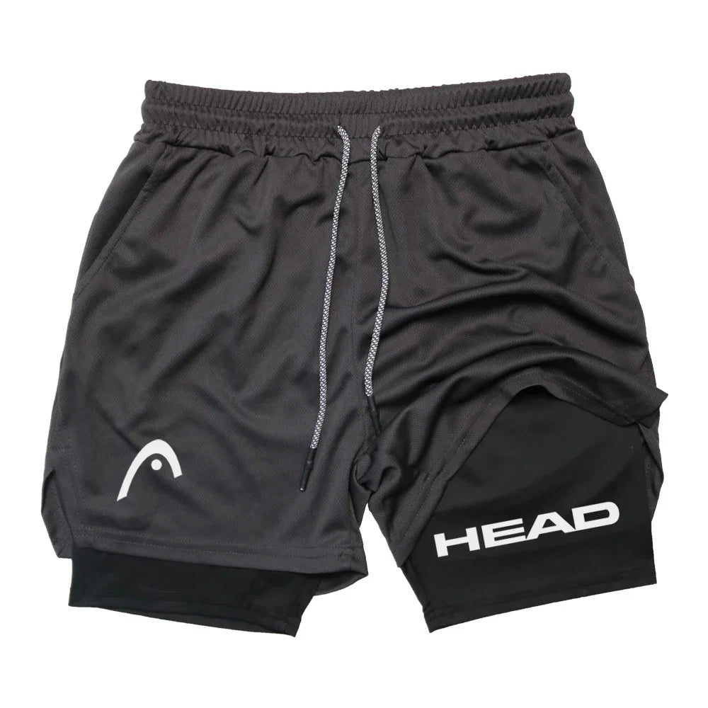 2 in 1 Sports Quick Dry  Shorts w/ Double Layer Comfort