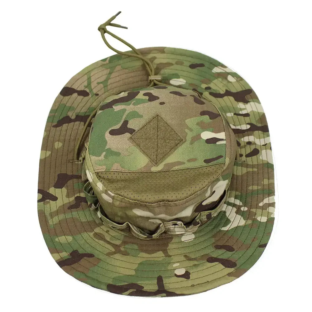 Jungle Camo Enthusiasts Square Pocket Boonie Outdoor Bucket Hats