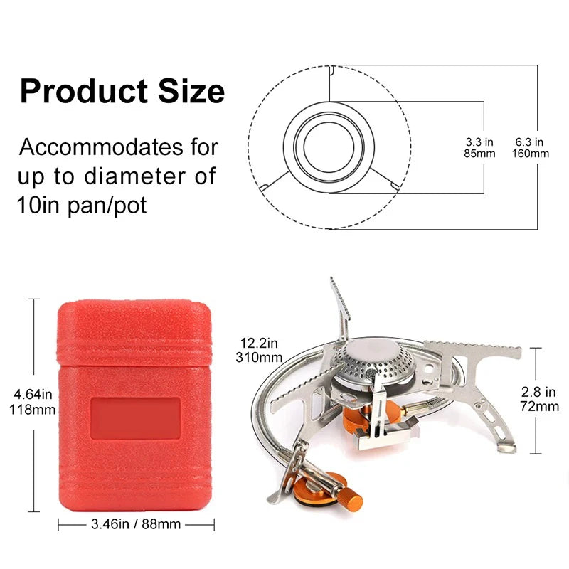 Timberline Deal ! Gas Stove Portable Folding Outdoor  3500 W ( New Shipment Item/Buy today before all gone)
