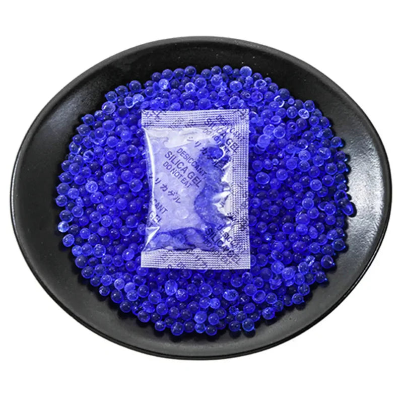 10/20/50 Pcs 5g Blue Non-Toxic Silica Gel Rust Stopper-Desiccant ,Moisture Dehumidifier Bag Reusable