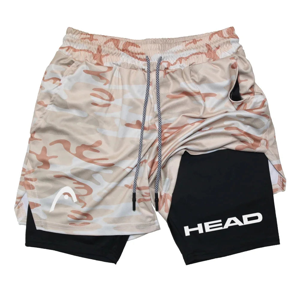 2 in 1 Sports Quick Dry  Shorts w/ Double Layer Comfort