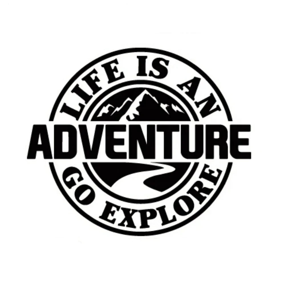 NEW LASER DESIGN ! Life Is An Adventure Auto Decal