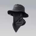 Sun hat+face mask, solid color foldable brim,for all outdoor activities