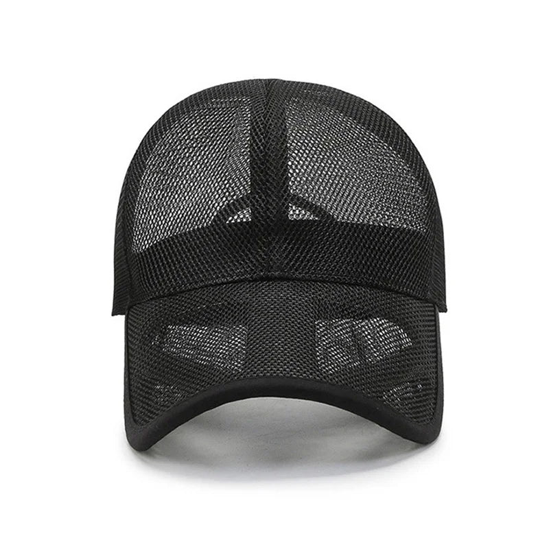 New Men Summer Mesh Cool Trucker Sunhat Long Brim