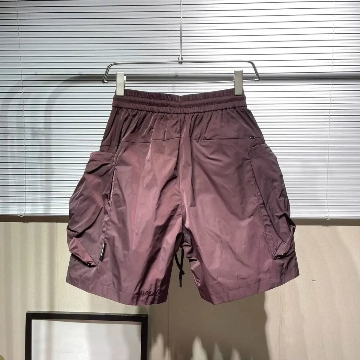 Men Shorts Summer /Cool Feeling Quick Dry Wide Leg /Functional Wind Large Pockets Trendy Men  Shorts