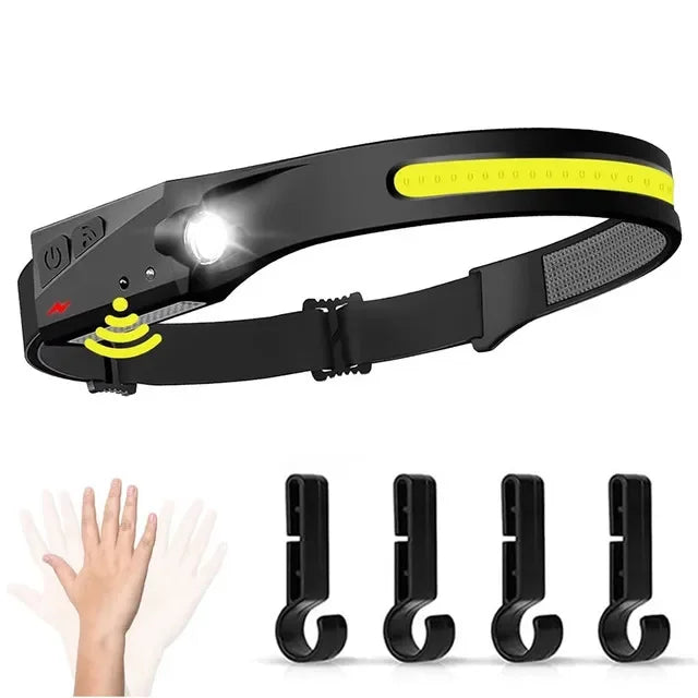 Timberline SportingCo  Pack ! -Sensor Headlamp LED Rechargeable Headlight 5 Lighting Modes
