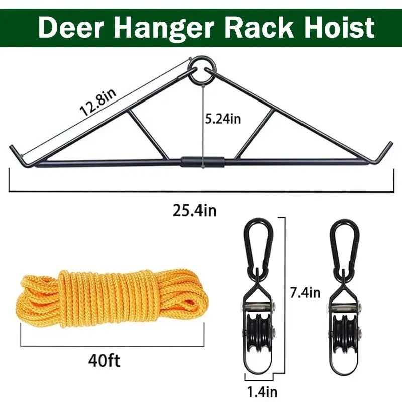 Hunting Gear Hanger Hoist/Drag Rope for All Game