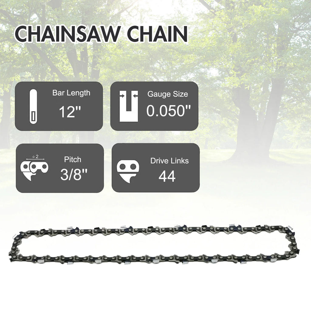 12 Inch Hunters Chainsaw Gasoline Lightweight Portable Electric 1000W 25.4 CC for Tree Wood Cutting