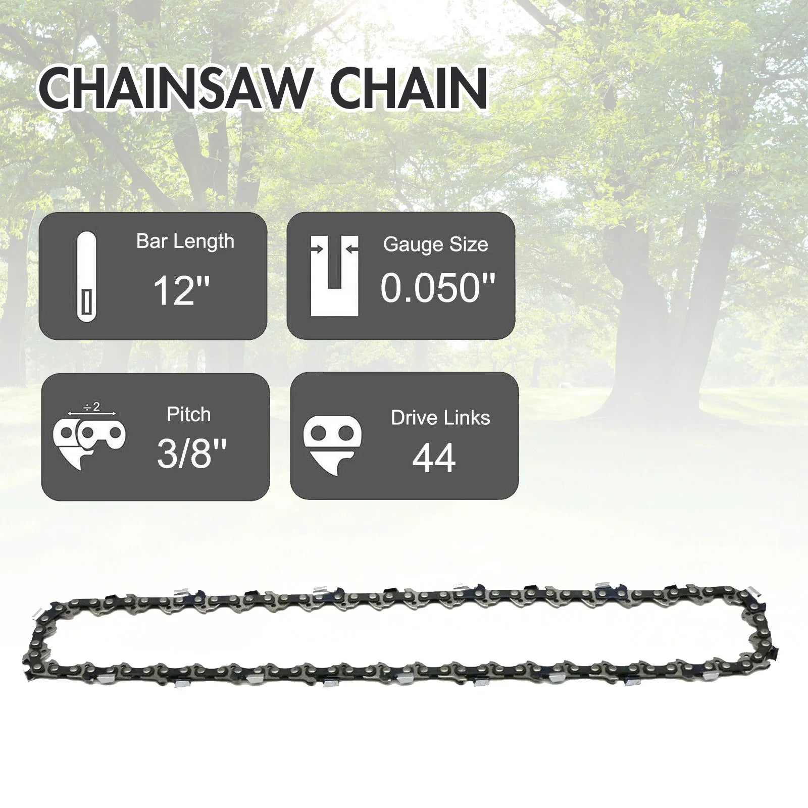 12 Inch Hunters Chainsaw Gasoline Lightweight Portable Electric 1000W 25.4 CC for Tree Wood Cutting