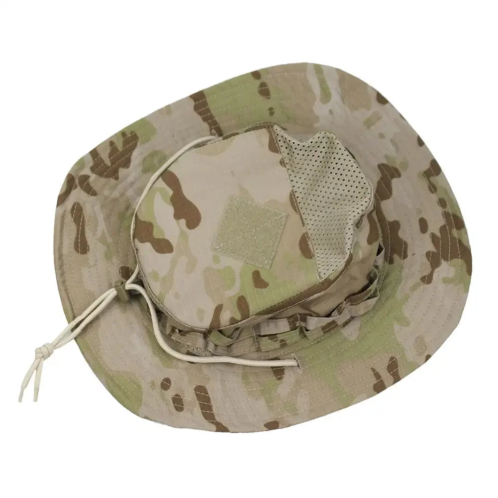 Jungle Camo Enthusiasts Square Pocket Boonie Outdoor Bucket Hats