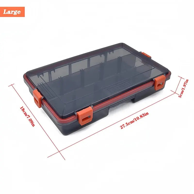 Fishing Tackle Box Tray Large Capacity Fishing Accessories /Goods-Orange color supply