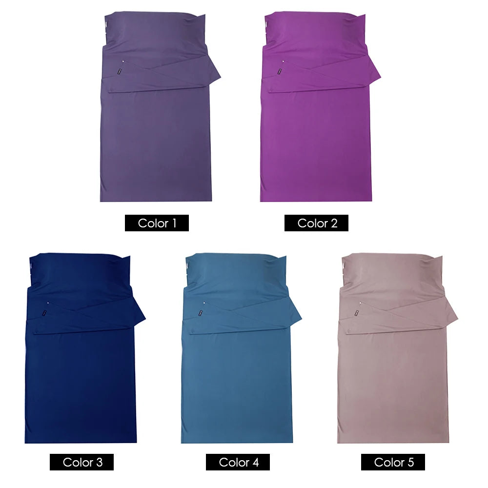 115cm*210cm Lightweight Sleeping Bag Liner Portable Multi-person Sleeping Sack Outdoor Camping