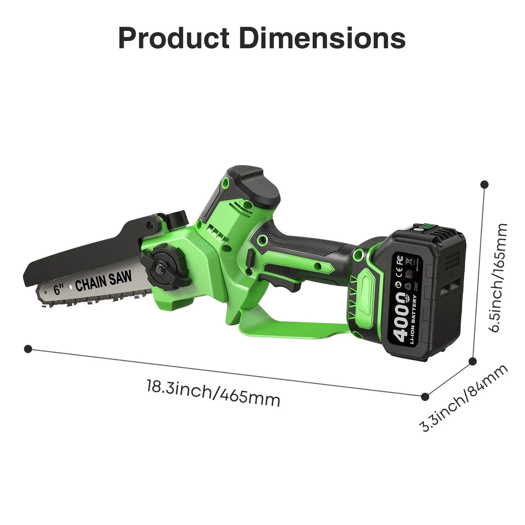 Timberline Choice Cordless  Handheld Wood Cutting  Chainsaw For 18V Makita Battery