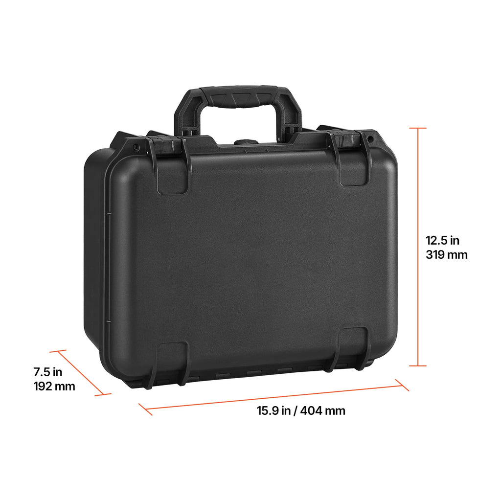 Hard Pistol Case with XPE Foam Lining Waterproof Pistol Box with Customizable Interior