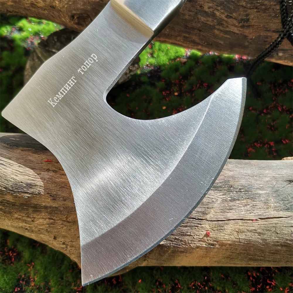 NEW ! Timberline Hatchet Axe with High Hardness Stainless Steel Sharp Blade, Wooden Handle