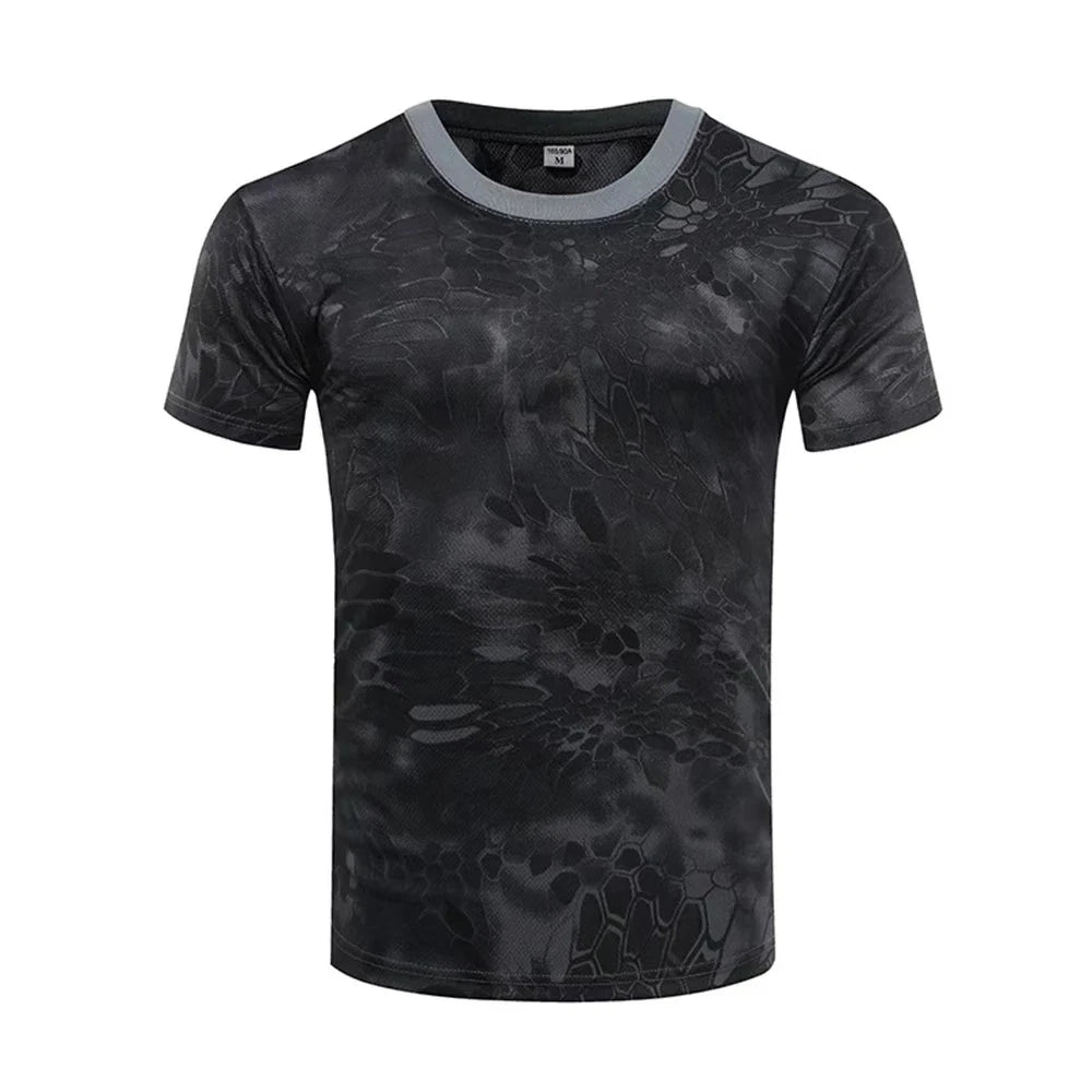 New ! Outdoor Sports Men/Women T-Shirts 3D Quick Dry O Neck Short Sleeve