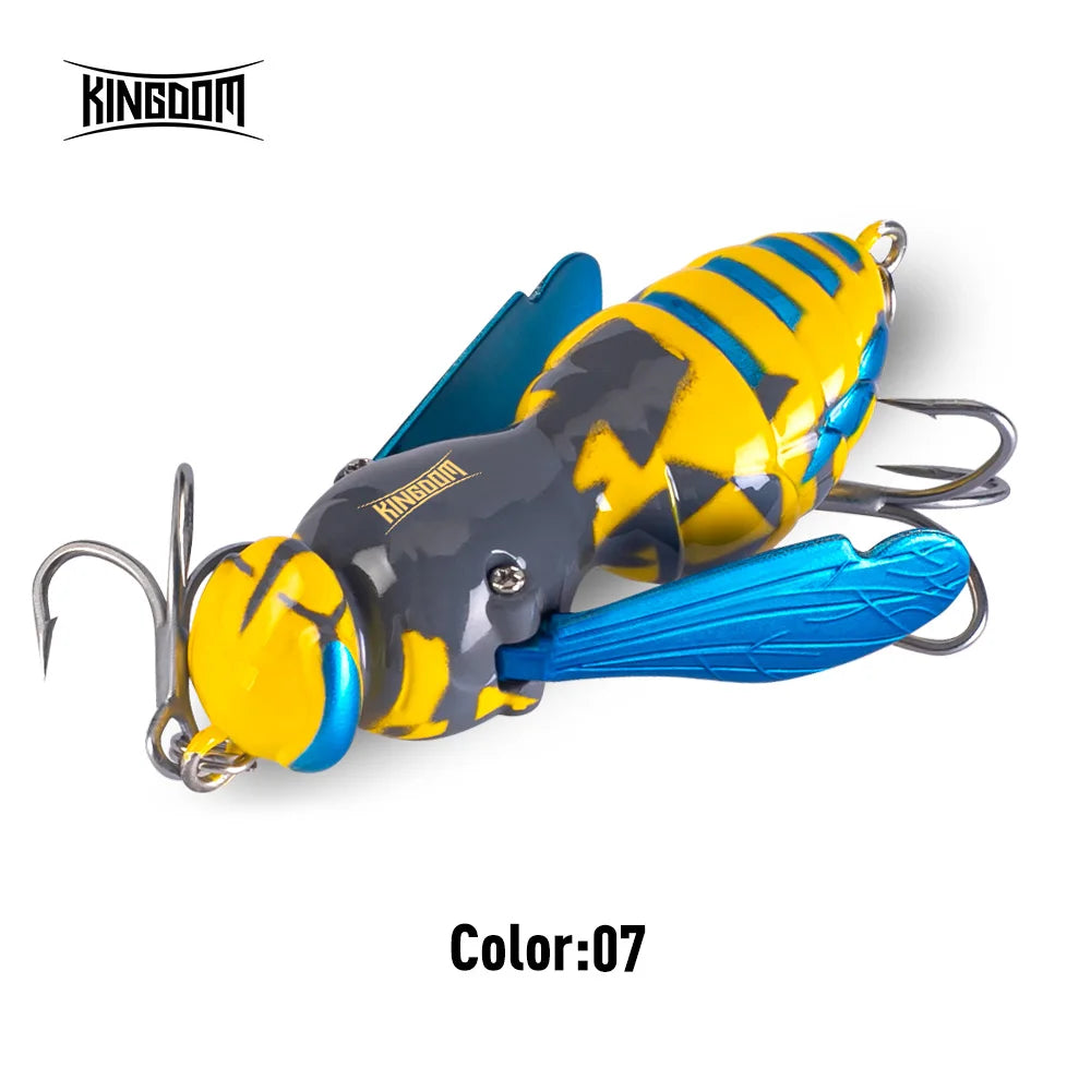 Kingdom Wasp Crawl Bait / Floating Insect Bionic Hard Baits For Bass Fishing