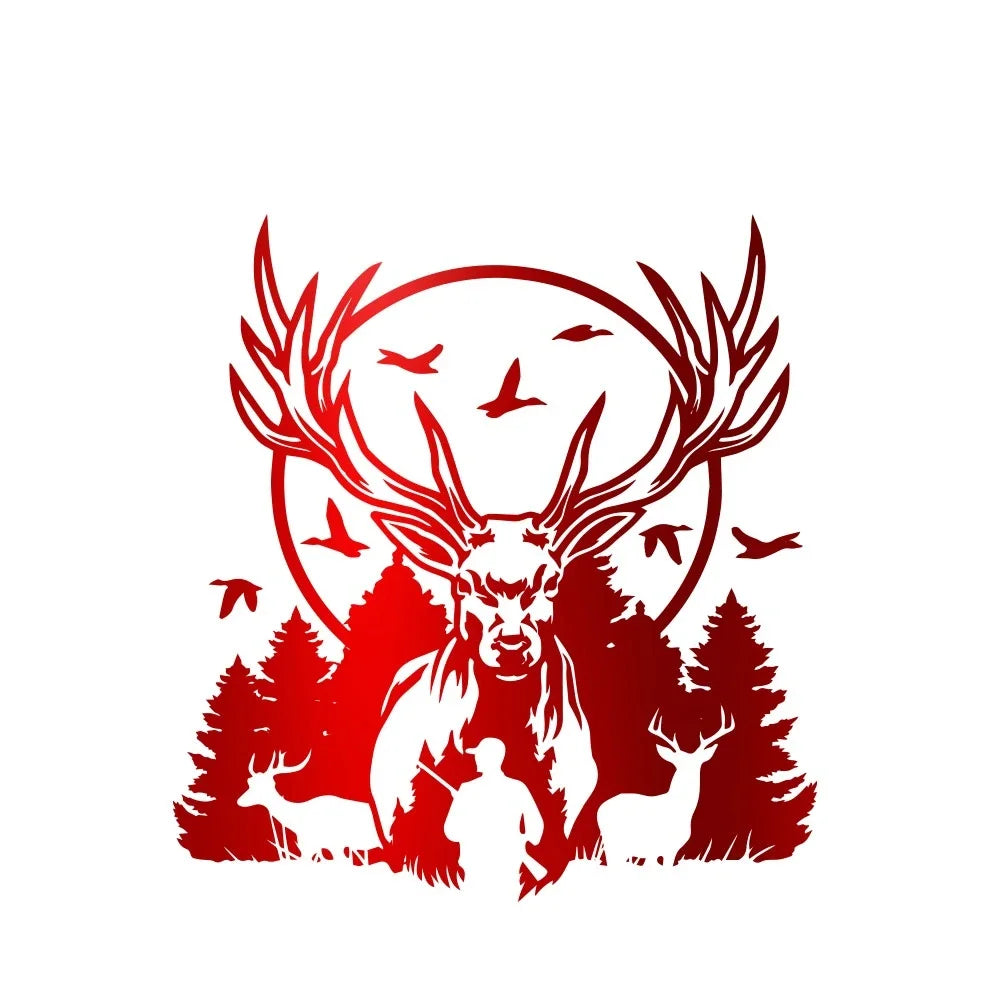 Deer /Waterfowl Hunting PVC Sticker Cute Waterproof Decal