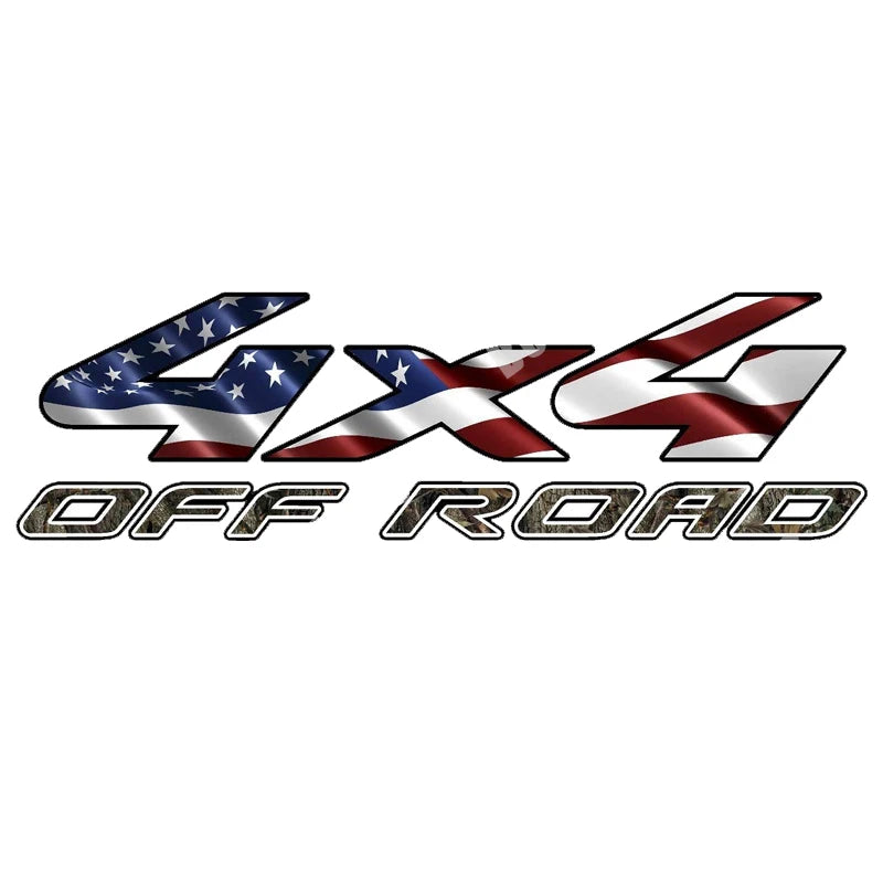 Outdoor Idenity-15 Kinds of Retro Off-road 4x4 Off-road PVC Vinyl Old School Stickers