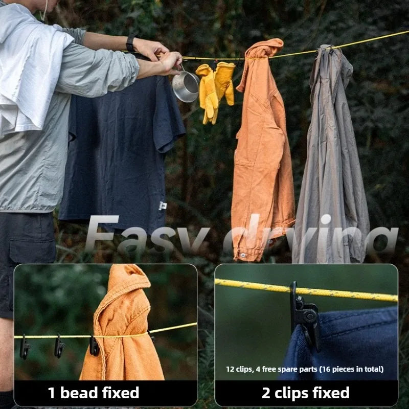 Outdoor Portable Storage Lanyard Adjustable Windproof Camping /Drying Line / Game hanger