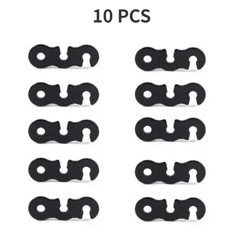 10 pack Red-Adjustable  Rope Buckle S Type Tension /  Fastener Kit Outdoor