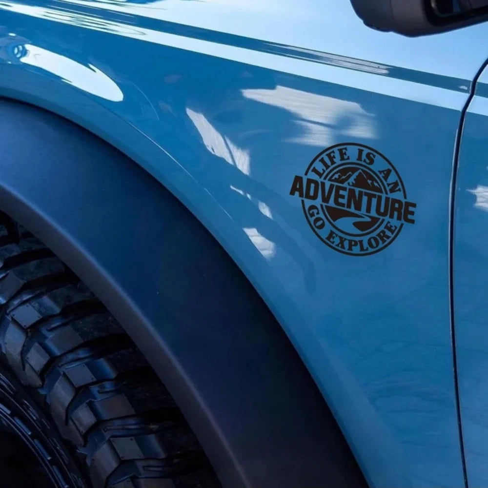NEW LASER DESIGN ! Life Is An Adventure Auto Decal
